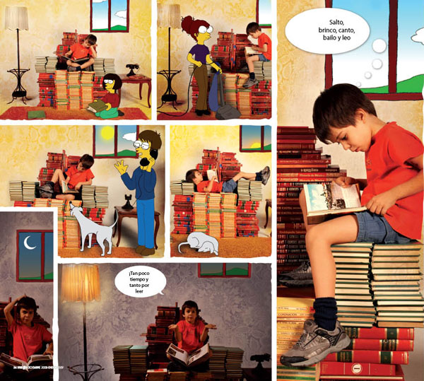Zé Dorasco López de 7 años leyendo y recreando su lectura