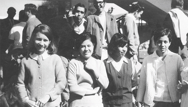 Alumnos del ITESO en la década de los sesenta. Foto: Archivo ITESO A.C.