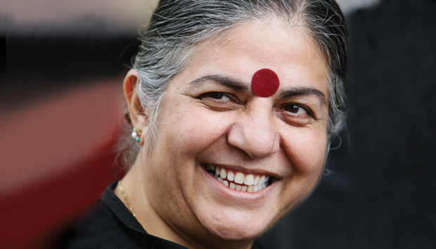 Vandana Shiva es considerada la cara del movimiento antitransgénicos. Foto: AFP