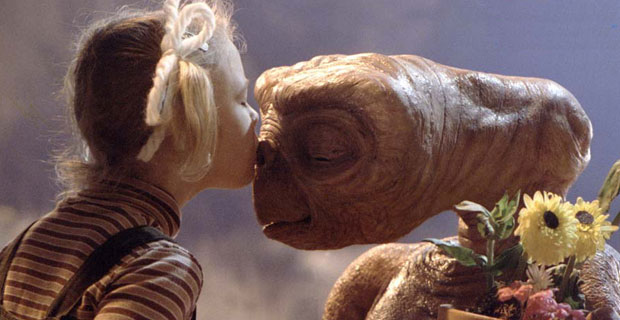 Imagen de la película E. T., de Steven Spilberg