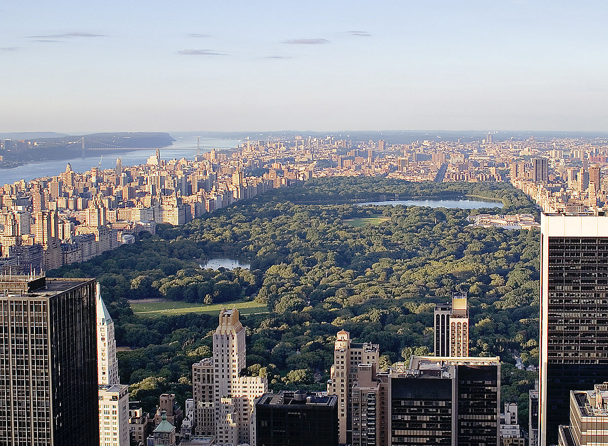 Vista panorámica de Central Park, en Nueva York