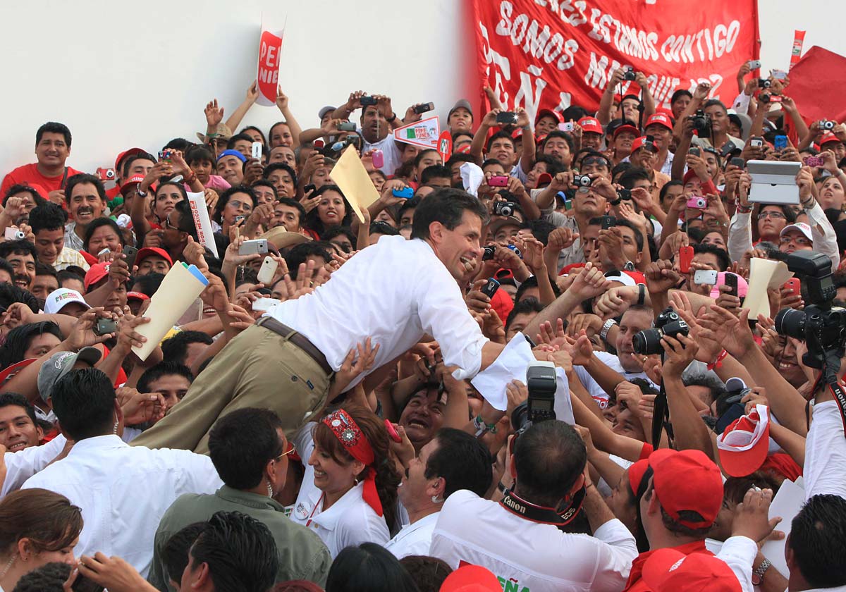 Enrique Peña Nieto durante su campaña en 2012. Foto: proceso.com.mx
